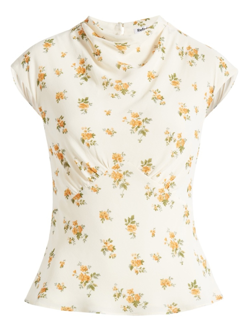 Reformation Bettie Floral Cap Sleeve Top